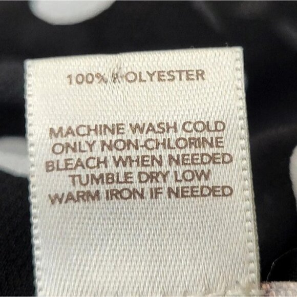 Ann Taylor Loft - NWOT - Black and White Sheer Polka Dot Top,  Size M - Picture 3 of 6